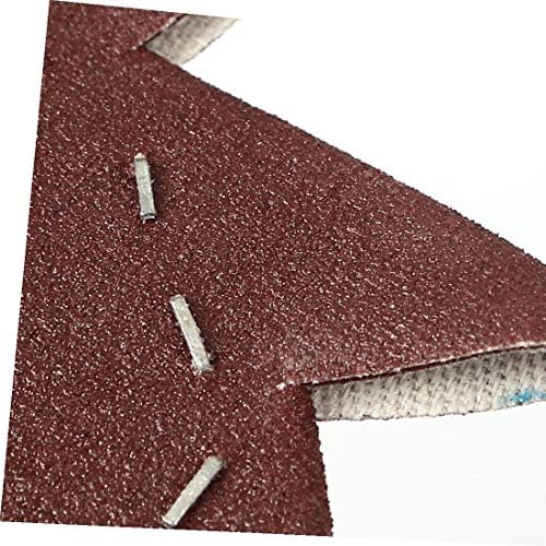 X-Dree 4 Pinwheel во облик на 400 решетки Абразивни шкуркани листови темно кафеава (4 '' molinillo en forma de papel de lija abrasivo de grano