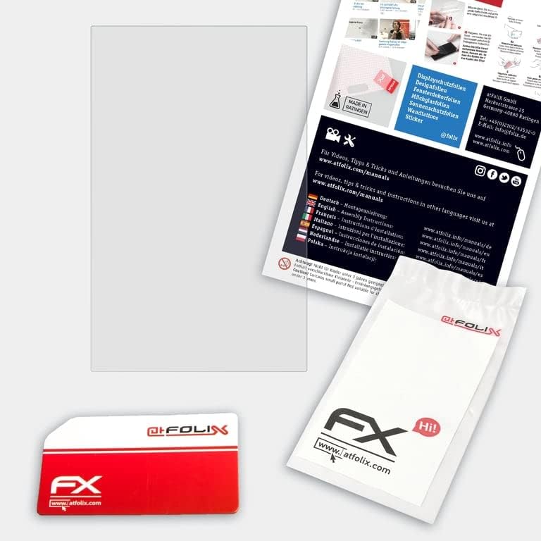 Атфоликс пластично стакло заштитен филм компатибилен со Nixplay Touch 10 10.1 инчен стакло заштитник, 9H хибриден стаклен FX стаклен