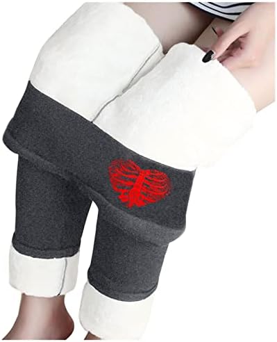Iius Fleece Healgings женски зимски топли термички хеланки со високи половини тенок истегнат хулахопки панталони кашмирски панталони