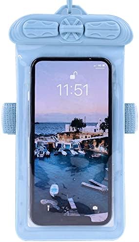 Ваксон Телефон Случај, Компатибилен Со Xiaomi Redmi K50 Pro Водоотпорна Торбичка Сува Торба [Не Заштитник На Екранот Филм ] Сина
