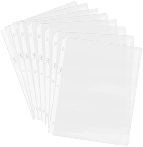Г-дин Пен- Заштитници на листови, 8,5 x 11 инчи, 50 пакувања, дебелина од 0,04 мм, заштитници на страници, чисти заштитници на страници