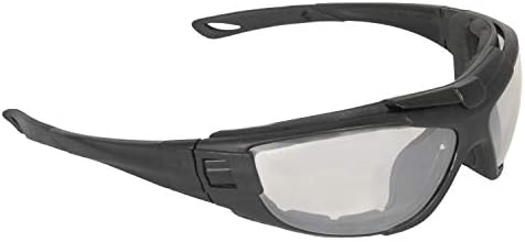 Radians CT1-11 Cuatro 4-во-1 пена наредени безбедносни очила со заменлива лента за глава, јасни леќи против магла, една големина