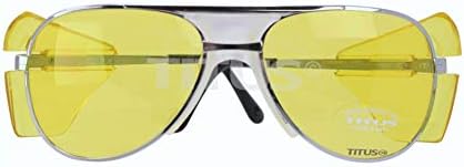 TITUS G77 Premium Metal Frame Aviator Z87+, Z87.1 Безбедносни очила Страничен штит мотоцикл пукање точка ANSI CE Одобрена очила