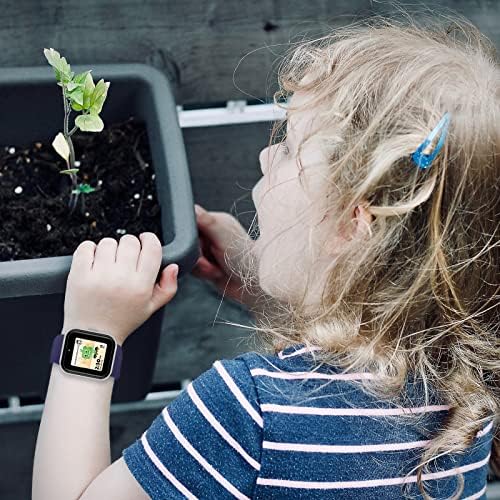 BlackPro 2 пакет компатибилен со Syncup Kids Watch Watch Watch замена, 20мм водоотпорен силиконски часовник за часовници за синхронизација на