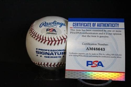 Верн Лоу Потпиша Бејзбол Автограм Авто Пса/ДНК АМ48643 - Автограм Бејзбол Топки