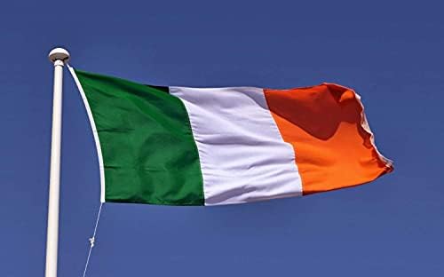 Vsvo ирско знаме 3x5 стапки 300D тешки оксфорд најлон - зашиени ленти - трајни и долготрајни 4 бод.