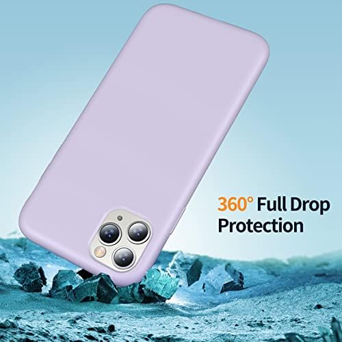 Aulofe Магнетни iPhone 11 Pro Max Случаи Силиконски Компатибилен Со MagSafe [Анти-Гребење Микрофибер Поставата] Тенок Удобност Заштитни анти-Отпечаток