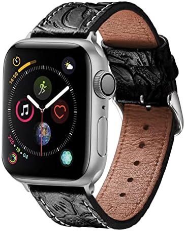 Кожни Ленти За Часовници Компатибилни со Apple Watch 38/40/41mm 42/44/45/49mm Жени Вистинска Кожа Класичен Гроздобер Ремен За