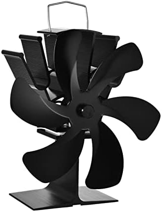 Xfadr srliwhite црно огниште вентилатор 6 топлински напојувачки вентилатор за вентилатор дрво заснование Еко пријателски тивка вентилатор домашна