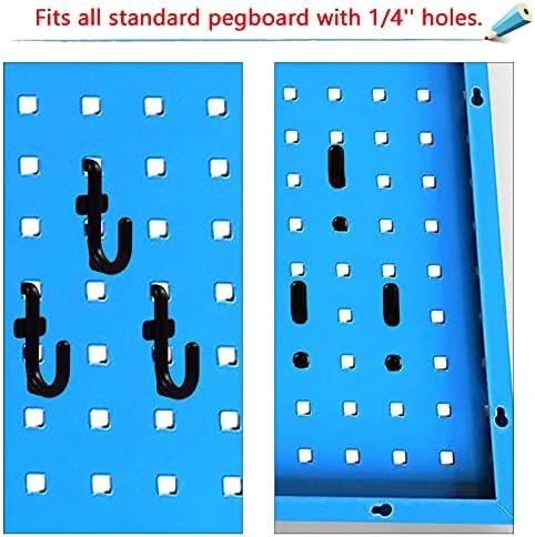 Pegboard J Hooks Locking J Style for Pegboard 200 пакувања пластични куки за додатоци за куки за пегборд, додатоци за плоча за гаража,