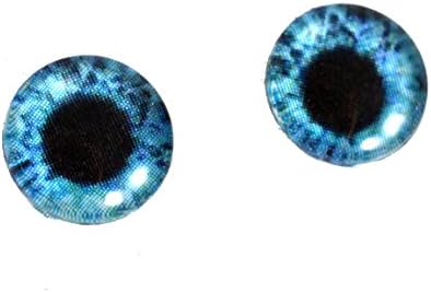 10мм светло сино кукли стаклени очи аниме ириси за уметнички полимерни глинести скулптури или сет на накит од 2