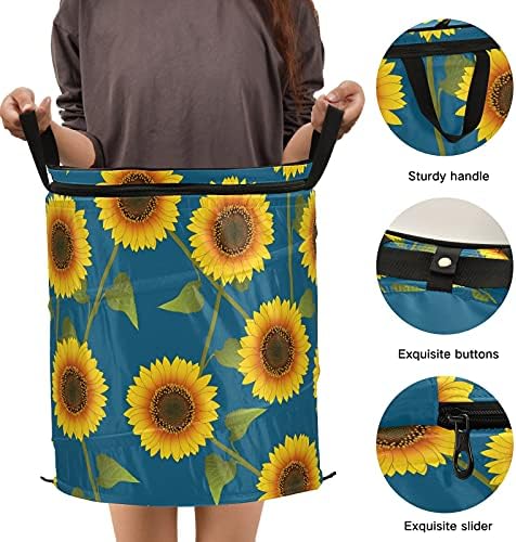 Yellowолта сончоглед сина појава на алишта за перење со капаци за преклопување на капакот за складирање на капакот за домашни