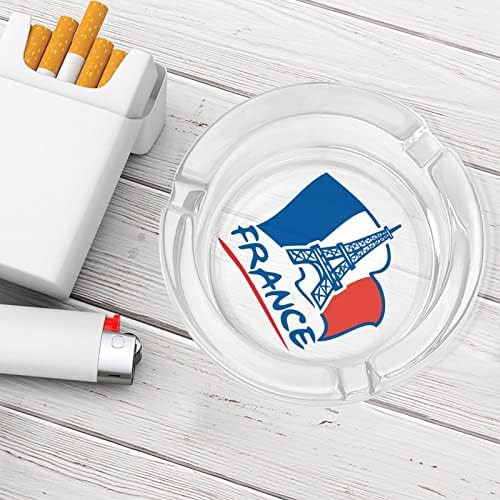 Франција Ајфел кула знаме пушење пепелска стакло цигара цигара цигара од фиока за пепел сопствена држач за пушачи