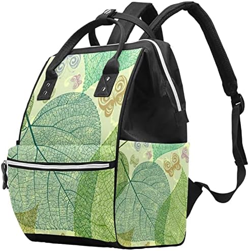 Ранец на торби за пелена VBFOFBV, мултифункционални преносни торби за патувања за жени мажи, пролетна гранка птица гроздобер уметност