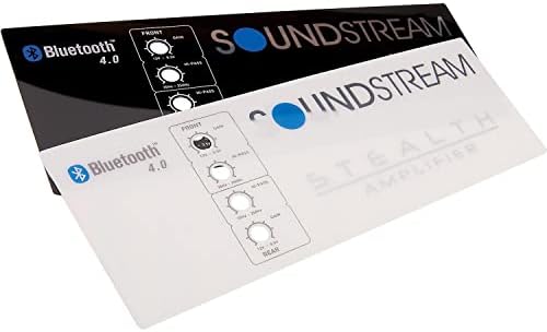 SoundStream ST4.1000DB ST4.10000DB Стелт серија 1000W класа Д 4-канален засилувач со вграден Bluetooth, идеален за чамци, АТВ, рамо до рамо,