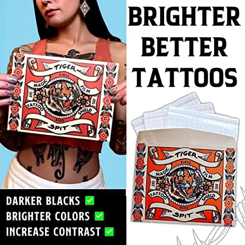 Тигар Плукаат Тетоважа Завој За Нега, Транспарентен Водоотпорен Втор Завој За Лекување На Кожата Лепило За Тетоважа За Заштита И Лекување