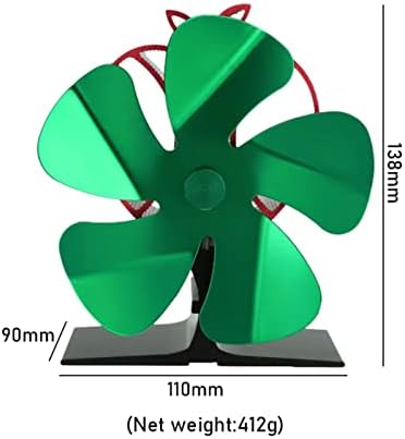 XFADR SRLIWHITE 5 Ножеви Камин Вентилатор Божиќ Топлина Напојува Шпорет Навивач Најавите Дрво Режач Тивка Дома Вентилатор Ефикасна