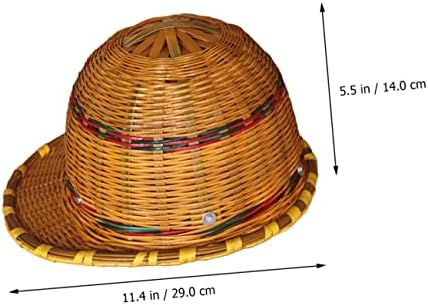 ДОИТОЛ Бамбус Шлем Тврди Капи Сомбреро Вакеро пара Хомбре Шапка Азиска Капа Капа За Сонце На Отворено Заштитни Капачиња Надворешна