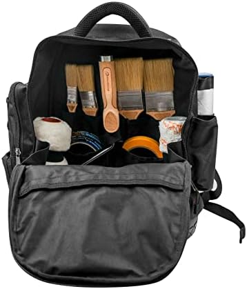 RollingDog Painter Bankpack-Took Tood Tood Tood, ранец на алатка, одговара на целата алатка за сликарство и DIY, лесни за носење организатори