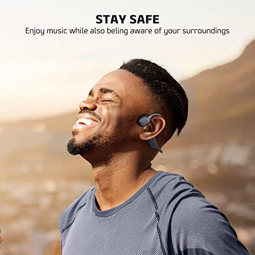 Слушалки за спроводливост на коските Panadia, слушалки со отворено уво со Bluetooth со вграден MIC, IPX7 водоотпорни слушалки за безжични