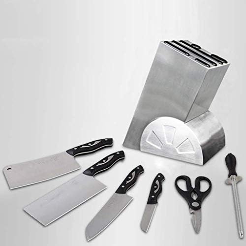 LLRYN Нож Блок Со Слотови За Ножици-Отстранлив За Лесно Чистење Уникатен Дизајн Слот За Заштита На Сечилото