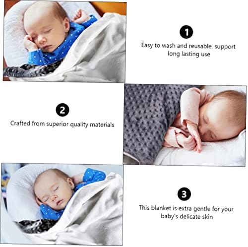 Solustre Soft Sleepe Fuzzy Snuggle Swaddle Новороденче ќебето пријатно дете за детска креветче за бебиња, фланел фрли топол завиткан безбедносен