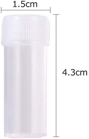 Здрав Чист Контејнер 50 парчиња Проѕирна Проѕирна Пластика Мали Празни Цевки За Складирање Шишиња За Тестирање На Контејнери За Мониста Кутии