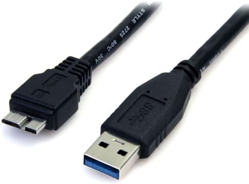 Startech.com 3 ft. USB 3.0 до Micro B Cable - SuperSpeed ​​USB 3.0 5Gbps - Заштитен USB A до USB Micro B - Black - USB 3.0 кабел