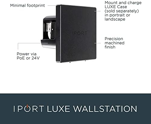 Iport Luxe Case iPad Case и Luxe Wallstation iPad Wallид монтирање - Бело - Компатибилен со iPad 10.2 9 -ти генерал и iPad 10.2 8 -ми генерал