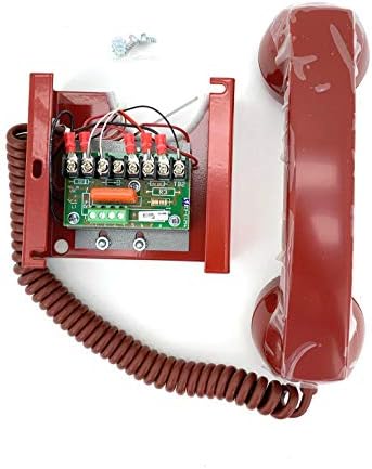 Едвардс 6830-4-Фиксна телефонска слушалка, собрание на телефонска слушалка со четири држави, црвено
