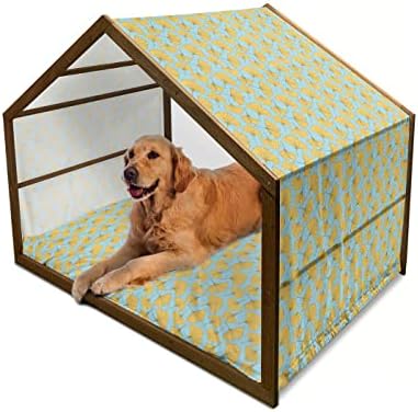 Амбесон Дијамант Дрвена куќа за кучиња, илустрација на геометриски скапоцен камен полигон во форма на уметност, стил на уметност во