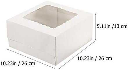 БЕСТОЈАРД 2 парчиња Пекарски Кутии Со Проѕирна Хартија За Прозорци Кутии За Пекари Едноставен Стил Кутии За Торта Партиски Материјали