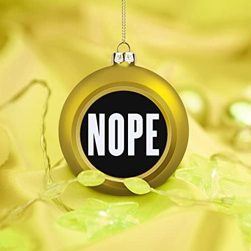 Нее лого Божиќни топки украс распрскувано за шарм Божиќно дрво што виси декорација