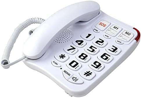 N/Големо копче жичен домашен телефон со еден допир со брзина на допир Теле медицински повик за стари лица со wallид монтирање СОС итен случај