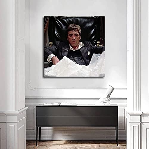 Тони Монтана Скарфејс платно постери и wallидна уметност Слика Печати модерна семејна спална соба канцеларија дневна соба декор
