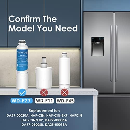 Водата DA29-00020B Филтер за вода за фрижидер, замена за Samsung HAF-CIN/EXP, WD-F27, 4 пакет