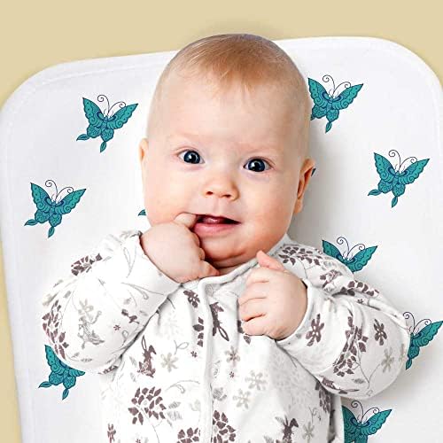 Азиеда „сина стилизирана пеперутка“ бебешка крпа / миење