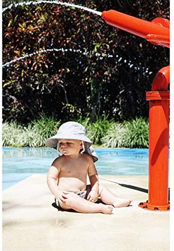 Sunhat Новороденче дете &засилувач; Деца Лето Вода Размавта Бебе Капа ЗА Пливање UPF 50 Момче &засилувач; Девојка Плажа