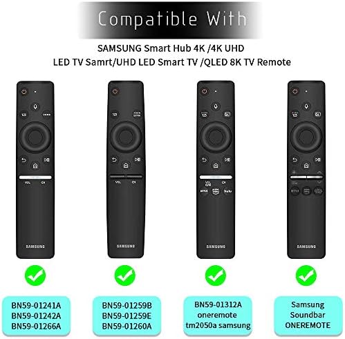 2pack Силиконски заштитен случај за Samsung Smart TV Remote Controller BN59 Series, [Degenten Layer] ShockProof Далечински управувач