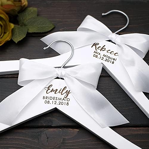 Акуби Персонализирана закачалка за свадби за невестински туш Подарок обичај деверуша за младоженец за венчавки