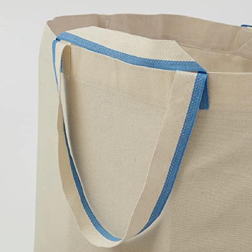 I-K-E-A преклопен кеси за купување Спикрак, торбичка за намирници за еднократно намирници, лесен силен и издржлив памук природен 13 галон, голем