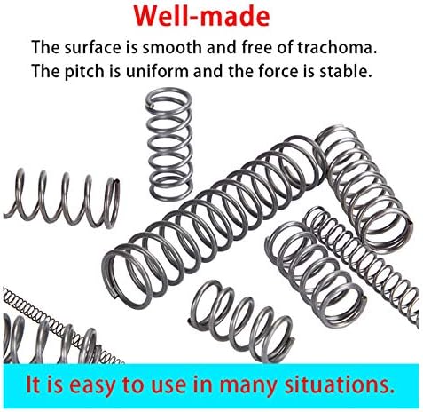 Ахегас Спрингс Компресија пролетна компресија Пролетно издание Пролетно враќање на пролетната жица Дијаметар на жица 1.0мм, надворешен