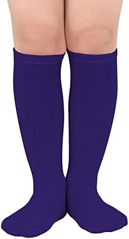 Американски трендови Детски деца фудбалски чорапи ленти колено високи цевки чорапи памучни униформни спортски чорапи за девојчиња