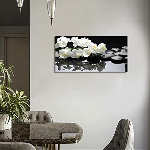 Црна и бела wallидна уметност за дневна соба модерни големи естетски уметнички дела за домашни wallsидови врамени wallидни