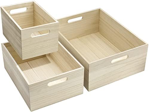 Сорбус Недовршени дрвени гајби - организаторски канти, дрвена кутија за складирање на организаторот На Оставата, Чајната Кујна, Плакарот, Уметноста