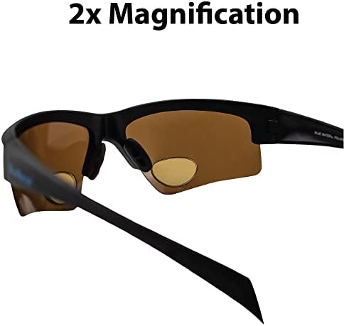Глобална Визија BluWater Поларизирани Бифокални Очила за Сонце за Мажи &засилувач; Жените УВ400 Риболов Очила Отпорни НА Гребење Со Бифокали +2.0
