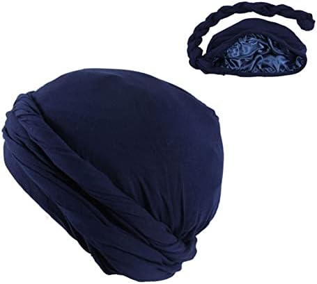 Qlazo Mens Beanie Mani's Headbard Cap Еластична капа за глава, индиска капа модерна и разноврсна капа