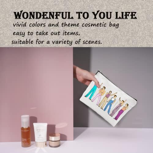 Kxsjcsoa Албум Инспириран Торба За Музички Љубовник Подарок За Навивачите Пејач Козметичка Торба Со Патент Пејачка шминка торба