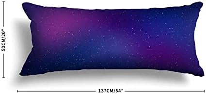 Utf4c starsвезди Планета галаксиска перница за тело покритие памук 20 x 54 возрасни меки со патент перница машина што се мие долга перница за