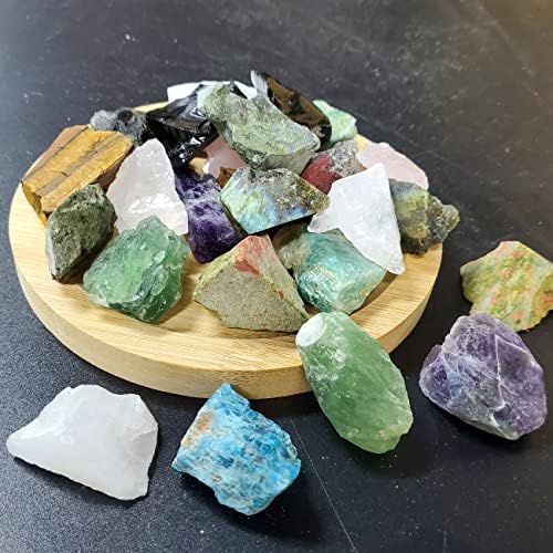 Roctone 1,3lb Масовно груби камења сурови лековити кристали за Wicca & Reiki, балансирање на чакра, трескање, кабинеж, полирање, украси